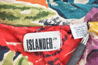Vintage 1990s Islander Colourful Abstract Short Sleeve Button Up Vacation Shirt