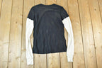 Women Vintage Vigoss Y2K T-Shirt / Vigoss Grunge Skull Print / Contrast Stitch / Internet Famous Clothing / Over Dyed