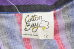 Vintage 1990s Cotton Bay Striped Lightweight Blazer