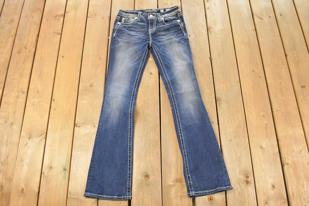 Vintage Deadstock Y2K Miss Me Bedazzled Low Rise Jeans Women's Size 26x31