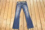Vintage Deadstock Y2K Miss Me Bedazzled Low Rise Jeans Women's Size 26x31