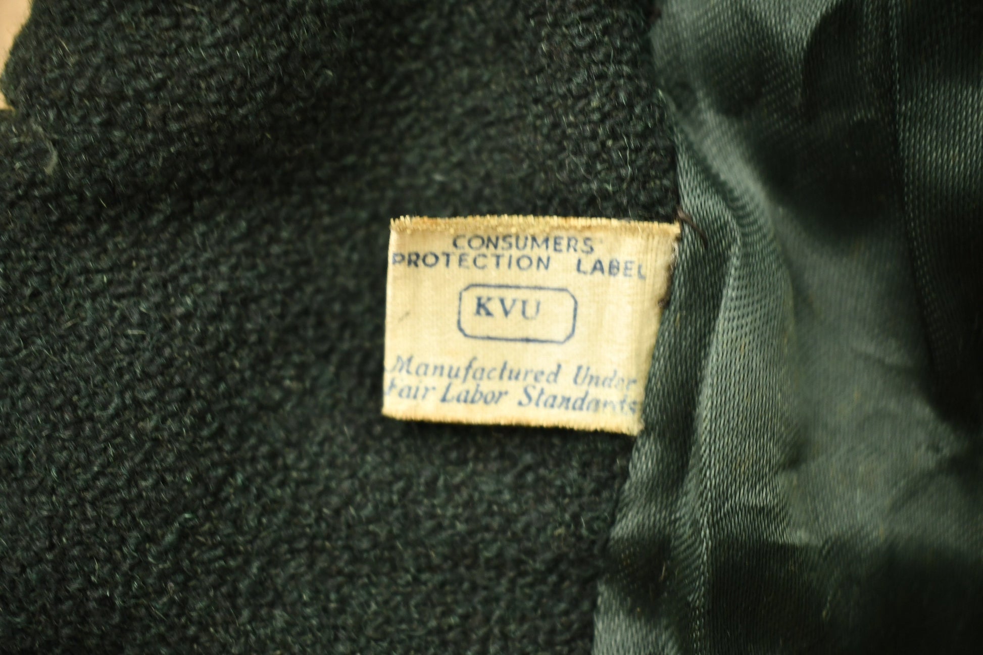 Vintage 1940s Wool Union Made Trecnh Coat