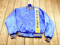 Vintage 1980s US Air Force Satin Snap Button Bomber Jacket