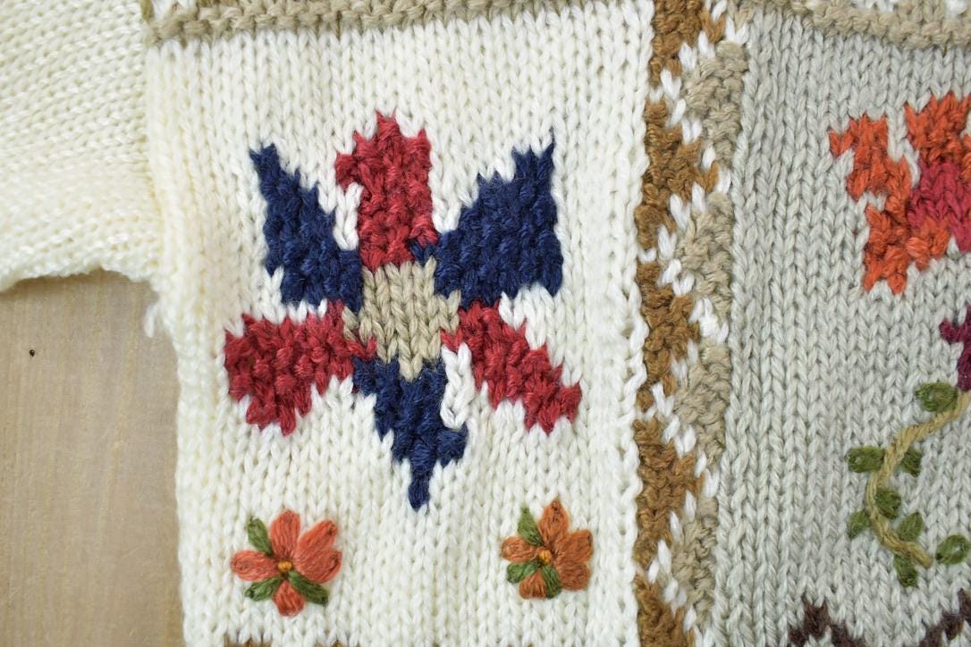 Vintage 1990s Plus Prefered Knit Crewneck Sweater