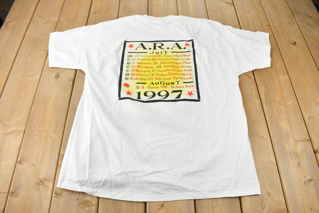 Vintage 1997 Deadstock The Tragically Hip Another Roadside Attraction Graphic Single Stitch Band Tee Made in Canada
