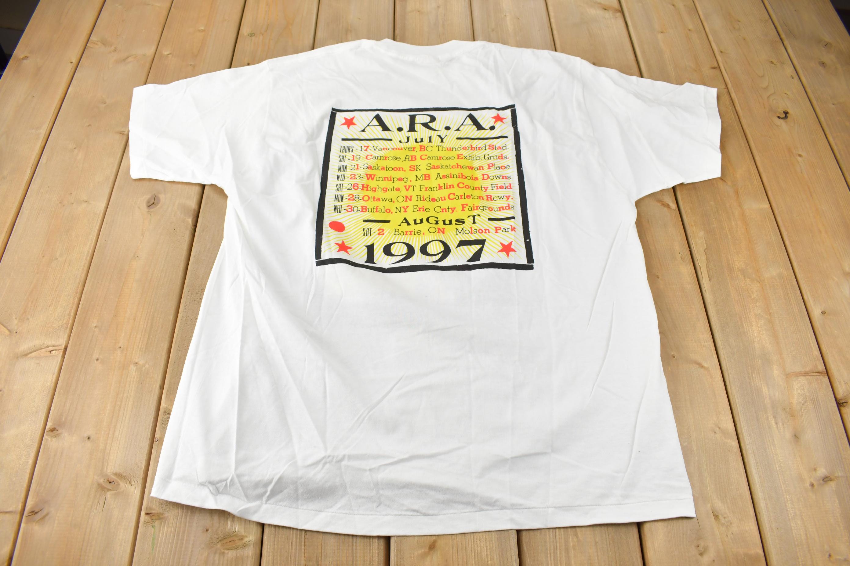 Vintage 1997 Deadstock The Tragically Hip Another Roadside Attraction Graphic Single Stitch Band Tee Made in Canada