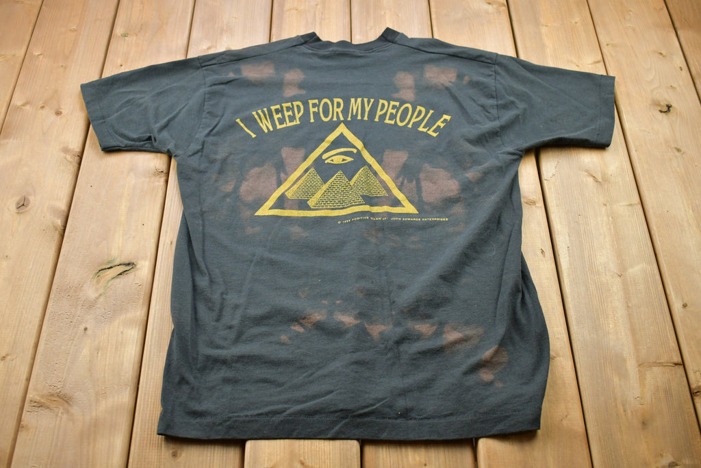 Vintage 1994 I Weep For My People Graphic T-Shirt