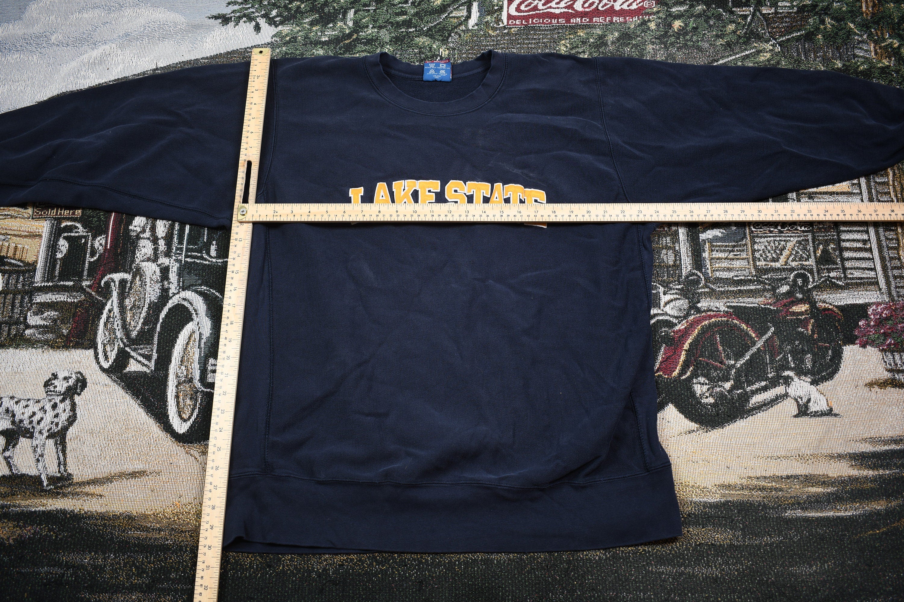 90s Lake State Embroidered Crewneck /