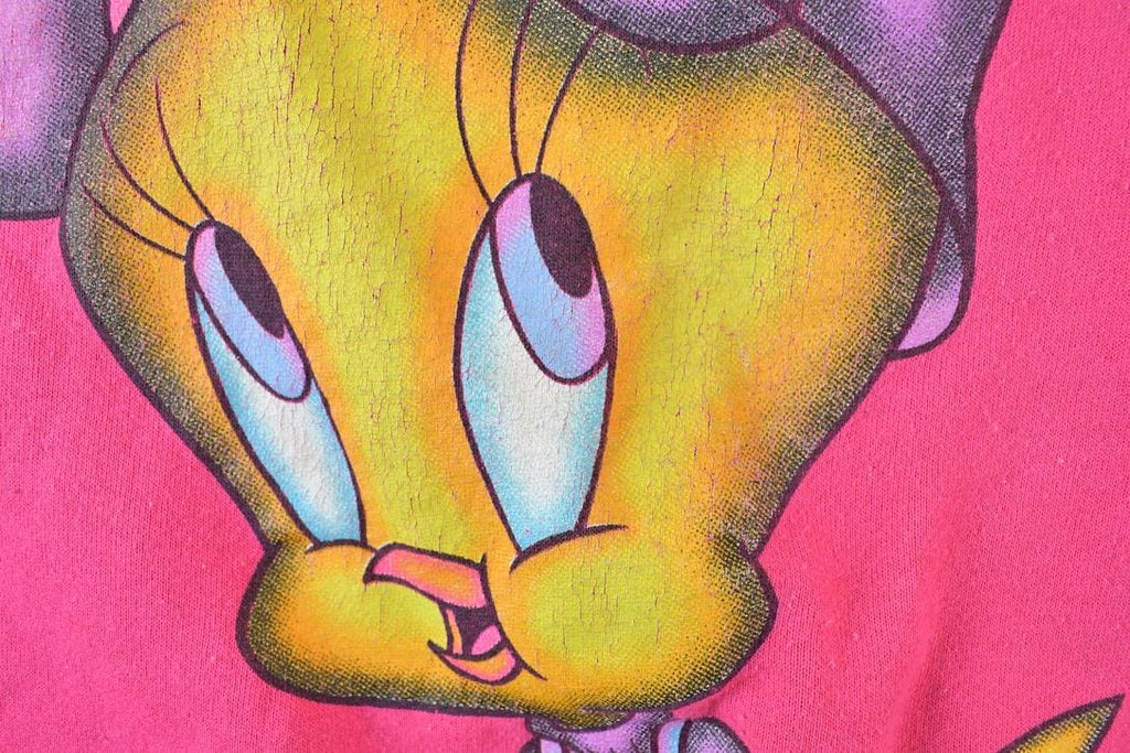 Vintage 1990s Tweety Bird Wibbit Frog Looney Tunes Crew Neck  Vintage Warner Brothers Sweatshirt  Warner Bros Cartoon Sweater