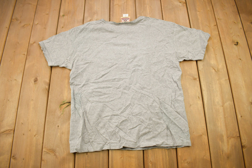 Vintage 1990s Top Stitch Embroidered Lighthouse Theme T Shirt