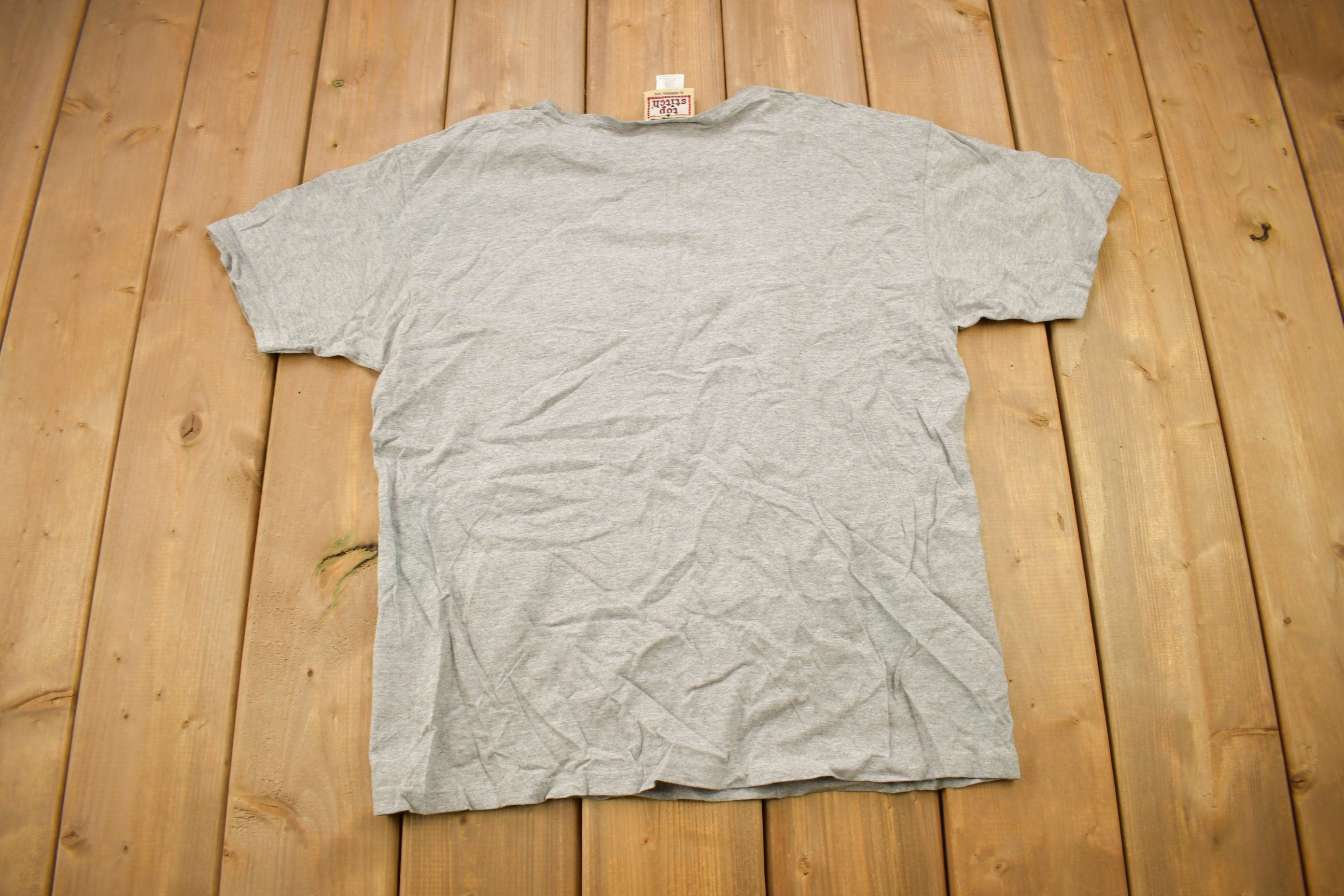 Vintage 1990s Top Stitch Embroidered Lighthouse Theme T Shirt