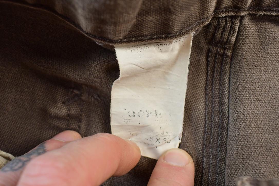 Vintage 1990s Carhartt Denim Patched Work Pants Size