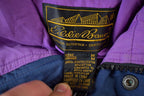 Vintage 1990s Eddie Bauer Windbreaker Retractable Hood Light Jacket - Medium