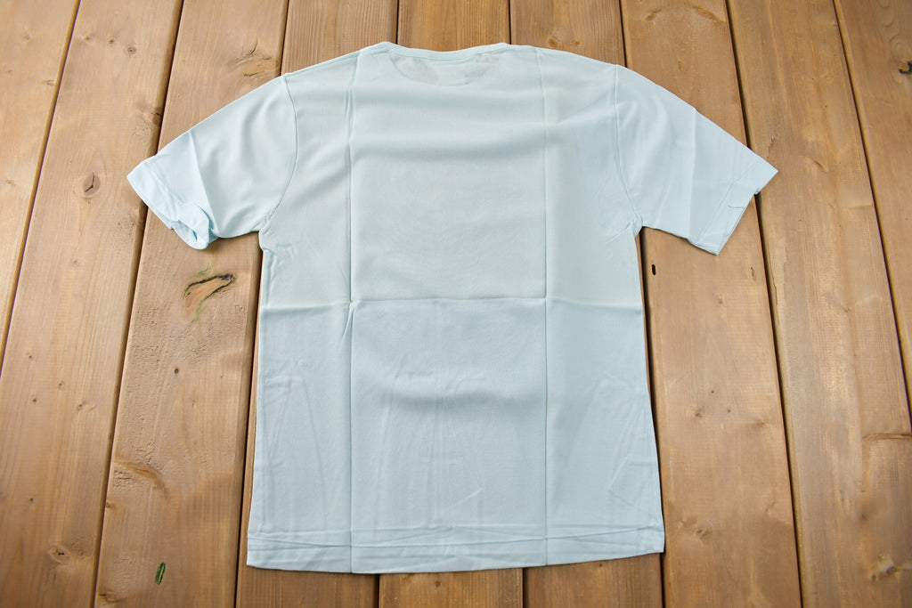 True Vintage 1960s Deadstock Helen Blank Blue Nylon T Shirt
