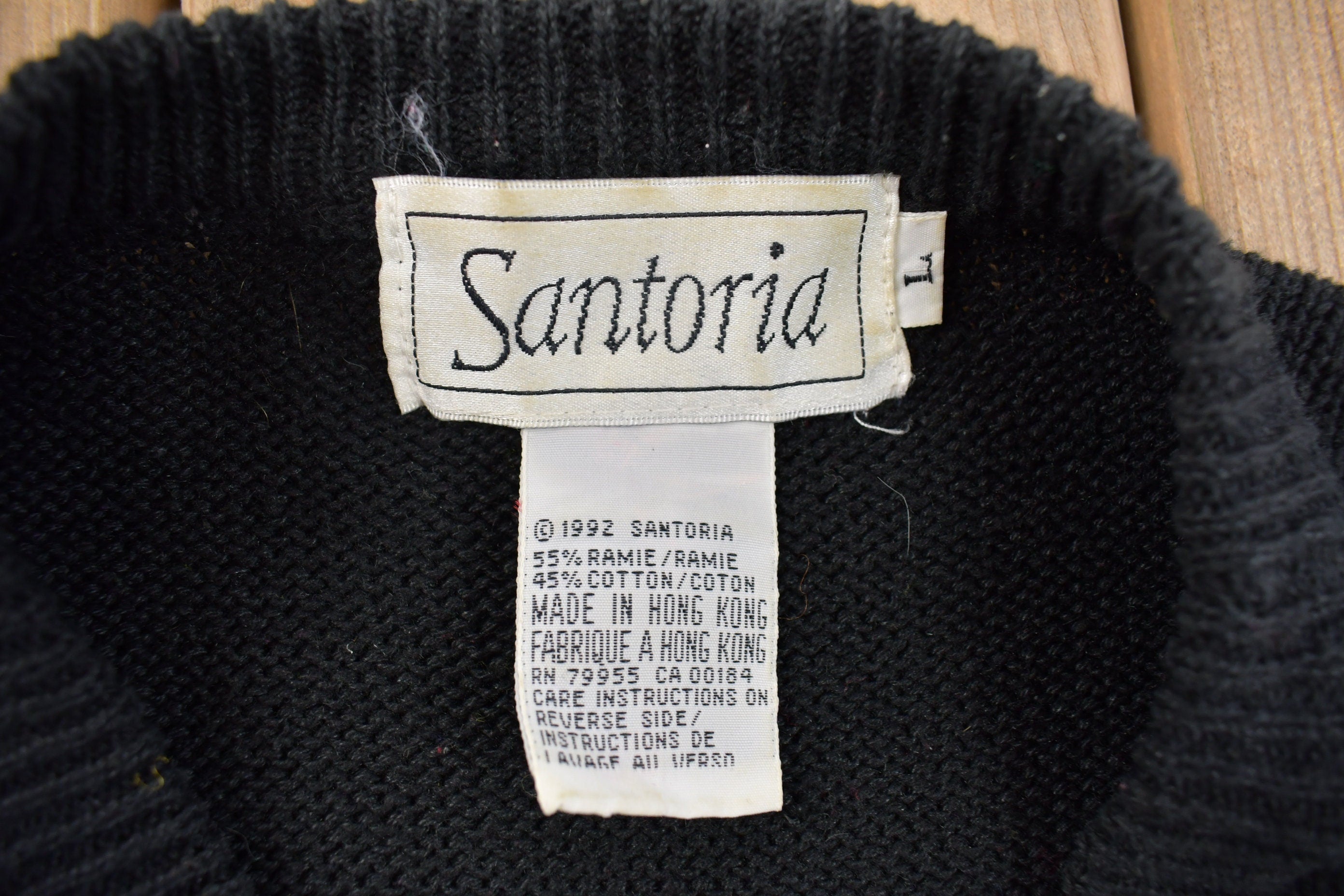Vintage 1990s Knit Clubs Diamond Spades and Hearts Sweater