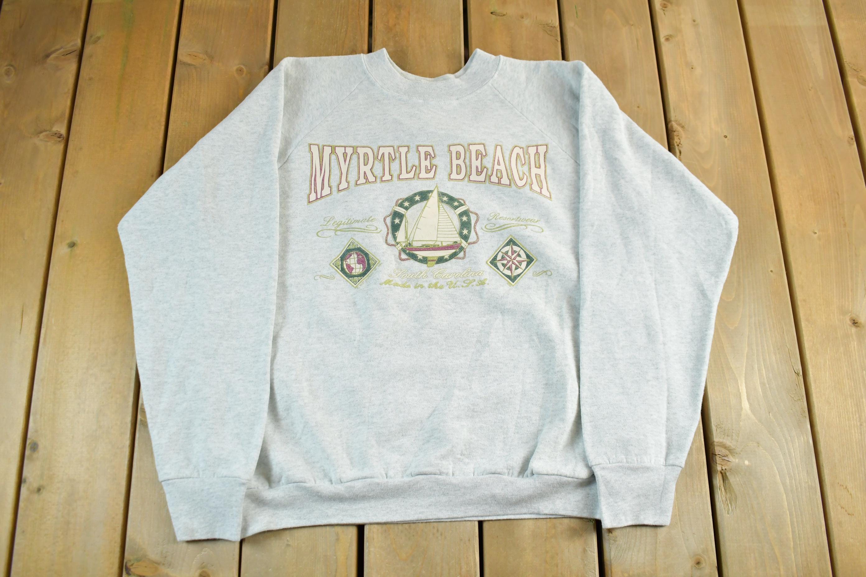 Vintage 1990s Myrtle Beach S.C Crewneck Sweatshirt Men's XL