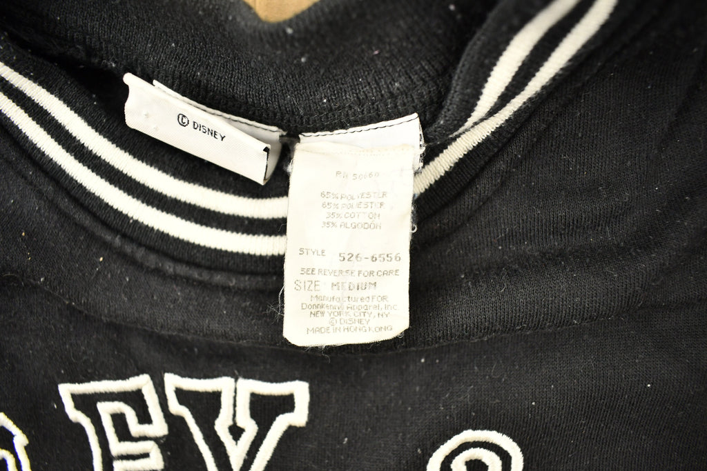 Vintage 1990s Mickey & Co Embroidered Crewneck Black and White