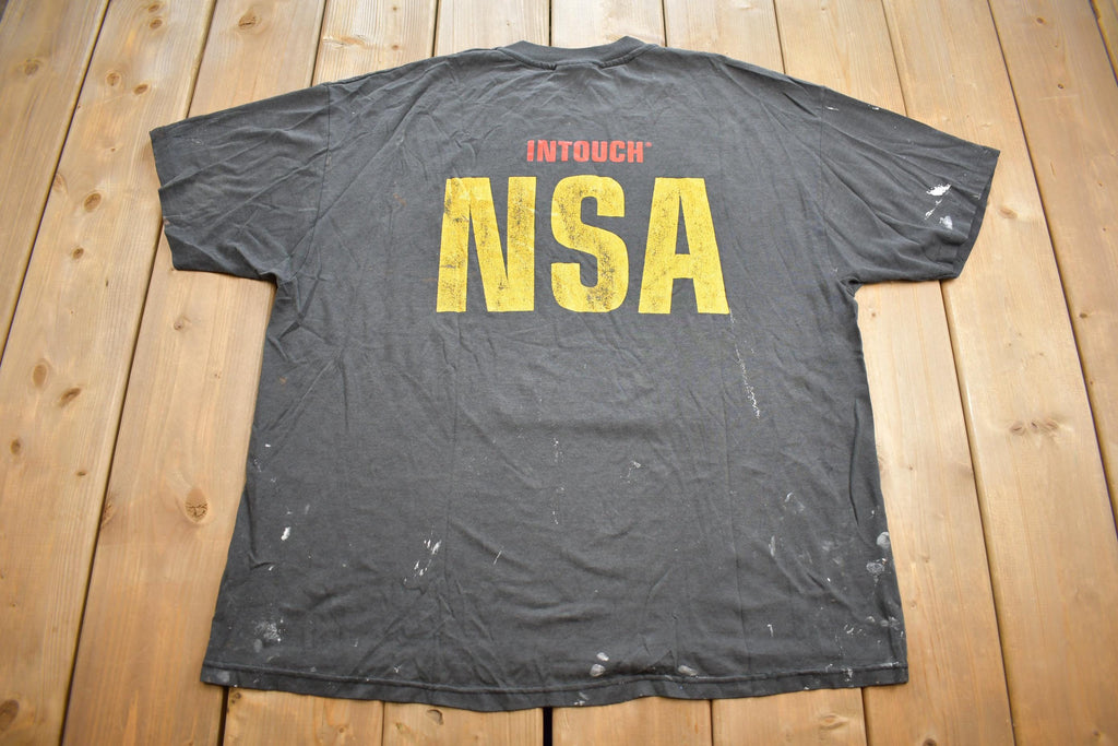 Vintage 2000s Security Agent Graphic T-Shirt