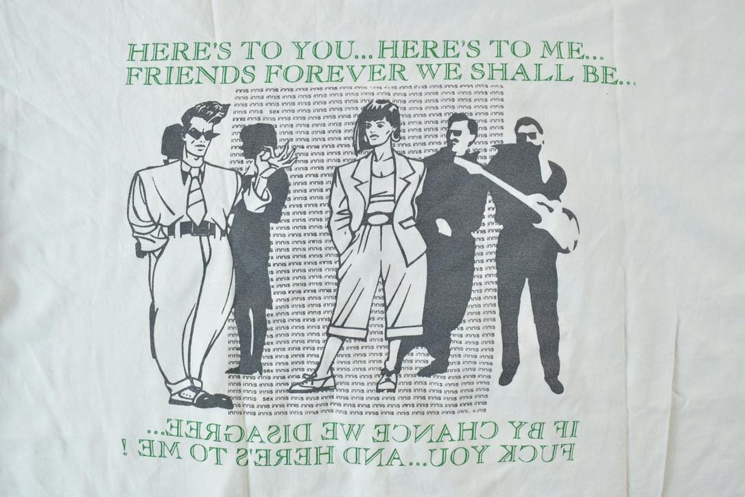 Vintage 1992 1993 Innis Frosh Week Souvenir T-Shirt