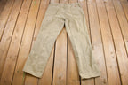 Vintage 1970s Rustlers Khaki Trousers Size 36 x 30