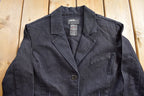 Vintage 1990s Fubu The Collection Light Weight Womens Denim Button Up Blazer