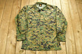 Vintage Marines Army Military Button Up Shirt
