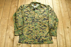 Vintage Marines Army Military Button Up Shirt