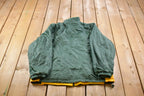 Vintage 1990s Green Bay Packers Logo Fleece Lined Convertible Jacket