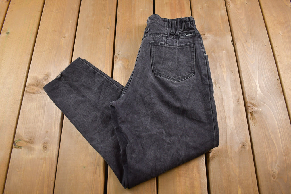 Vintage 1990's Jordache Black Washed Jeans 28 x 27