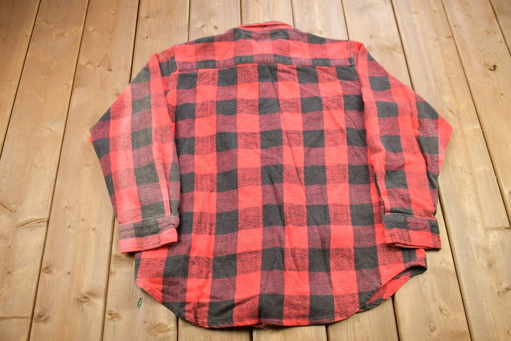 Vintage 1990s Dakota Plaid Flannel Button Up Shirt