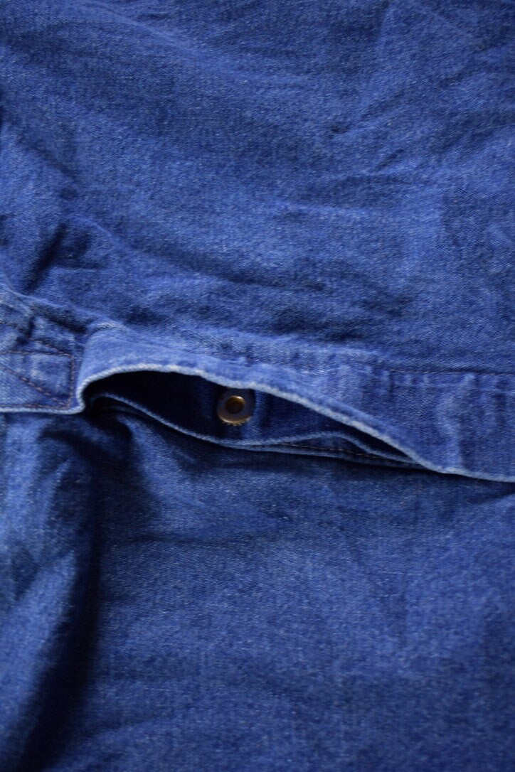 Vintage 1990s Carhartt Blue Denim Overalls Size 50 x 28