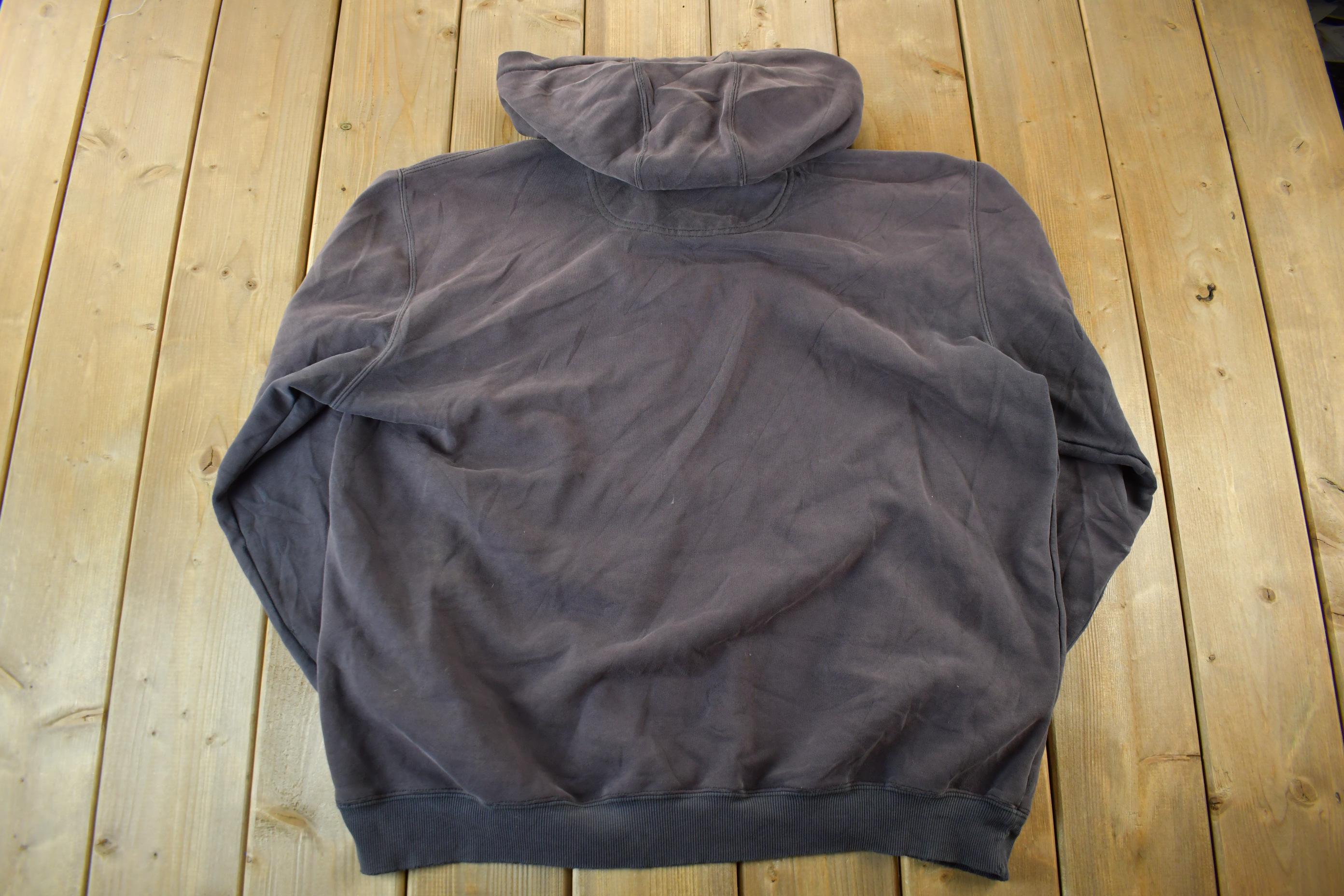 Vintage 1990s Distressed Carhartt Quarter Zip Up Hoodie
