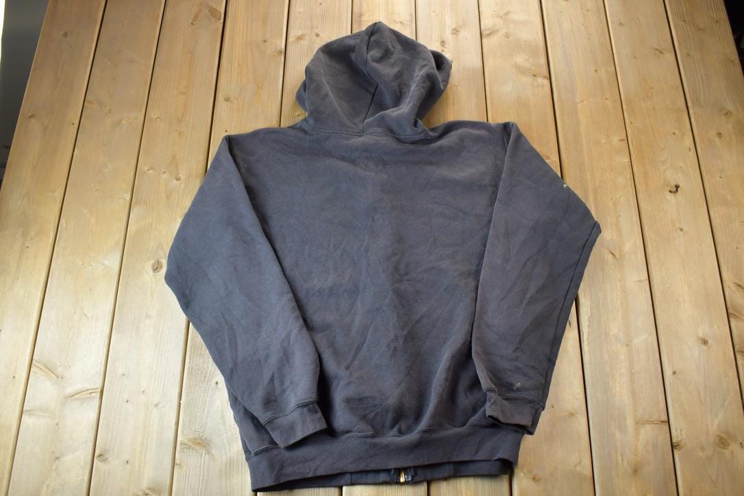 Vintage Distressed Carhartt New Force Energy Full Zip Fleece Hoodie Sweatshirt
