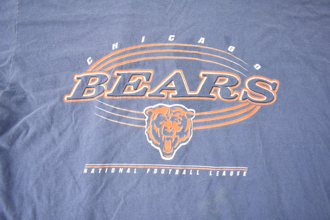 Vintage 1990s Chicago Bears NFL Football Graphic T-Shirt Size XXL