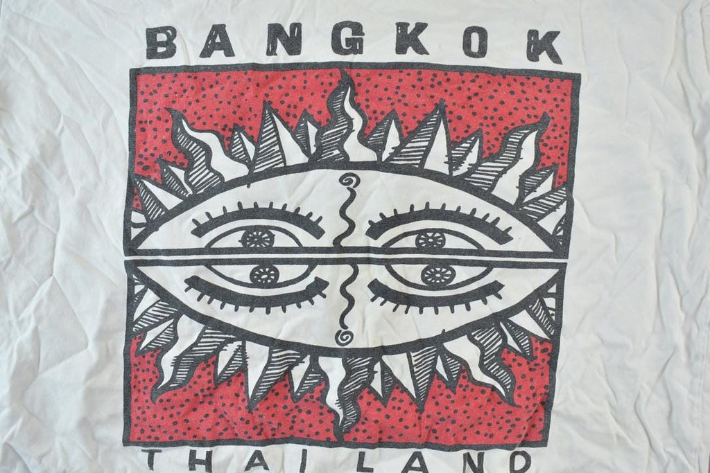 Vintage 1990s Bangkok Thailand Souvenir Single Stitch Graphic Print T-Shirt