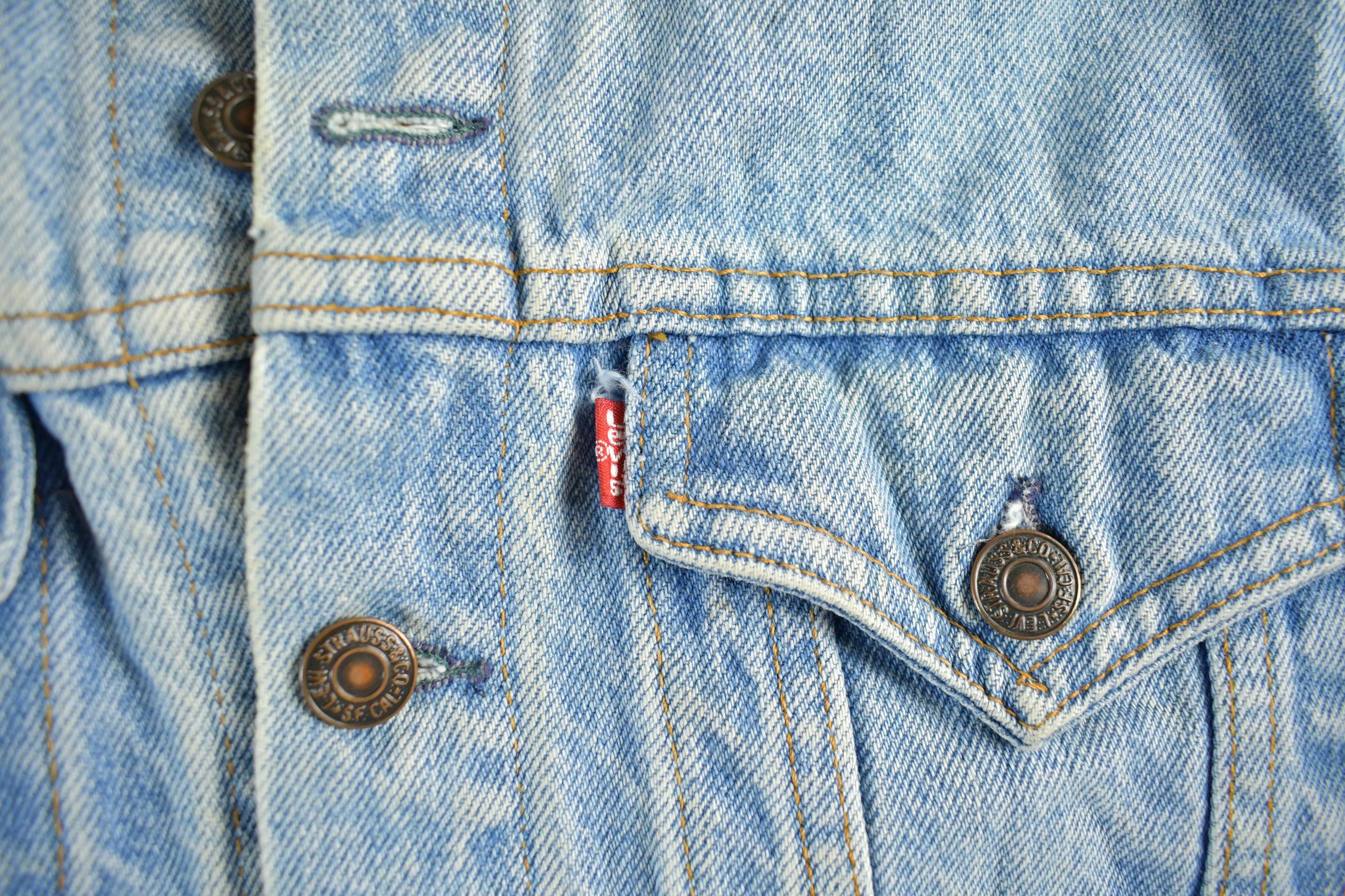 Vintage 1980s Levi's Denim Jean Trucker Jacket Adult 20