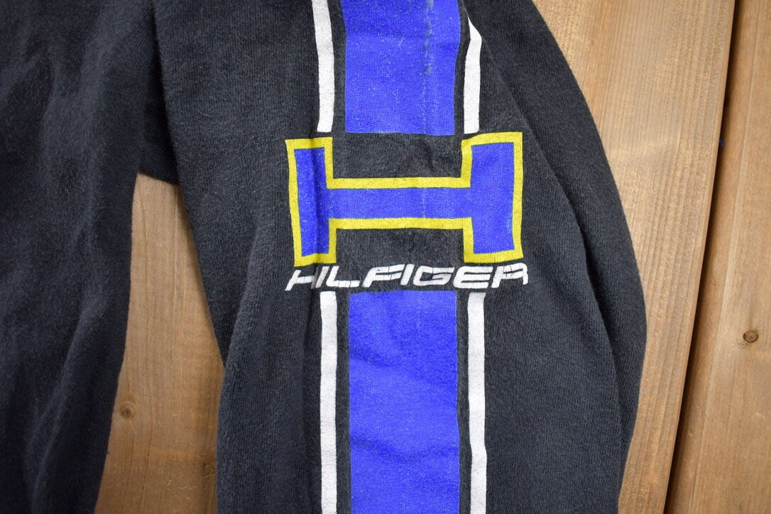 Vintage 1990s Tommy Hilfiger Athletic Gear Long Sleeve Shirt Made in Canada