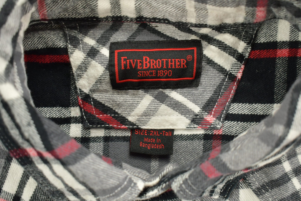 Vintage 1990s Five Brother Plaid Button Up Shirt