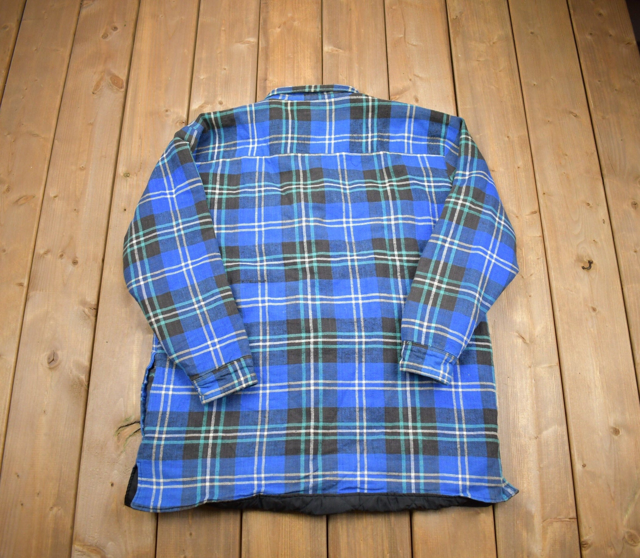 Vintage 1980s Champion Plaid Button Up