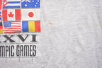 Vintage 1996 Olympic Games Flag Graphic T-Shirt
