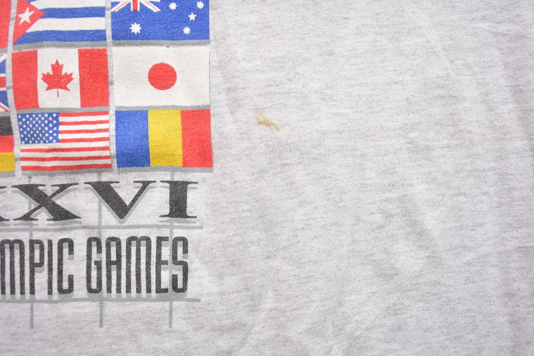 Vintage 1996 Olympic Games Flag Graphic T-Shirt