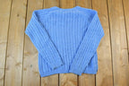 Vintage 1990s Womens LL Bean Cable Knit Crewneck Sweater