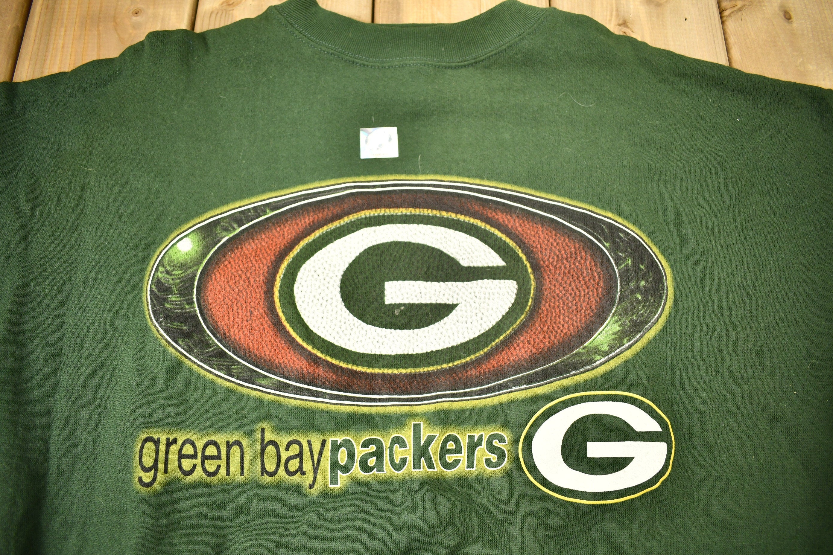 Vintage 1990s Green Bay Packers NFL Logo 7 Crewneck Sweatshirt