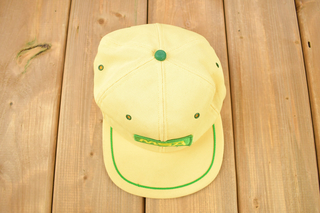 Vintage 1990s MSA Safety Company Yellow Snap Back Hat