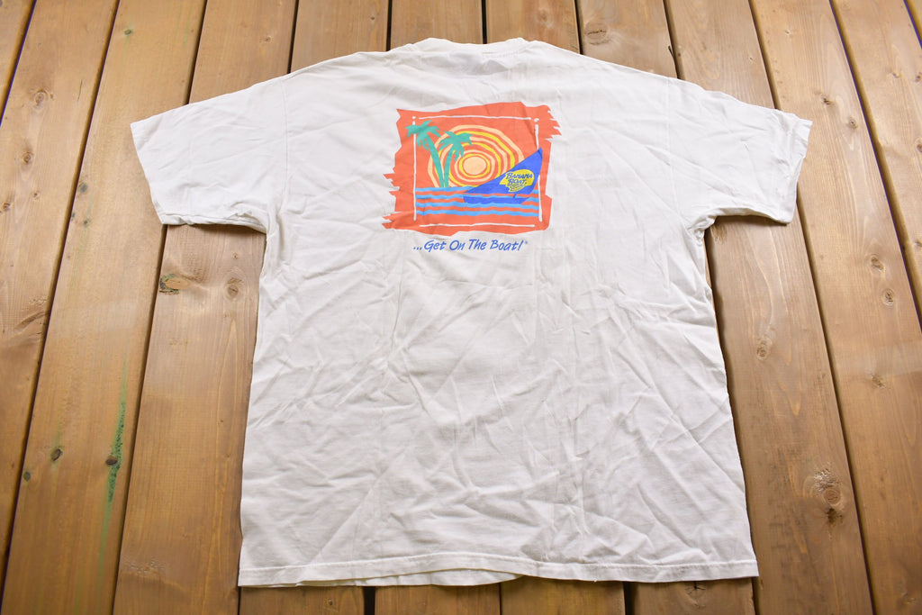 Vintage 1990s Hanes Banana Boat Graphic T Shirt