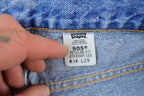 Vintage 1990s Levi Strauss 505 Red Tab Denim Jeans Size 34x29