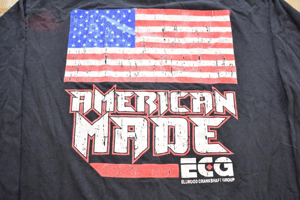 Vintage Y2k Union Made Ellwood "American Made" Casual Long Sleeve Made In USA