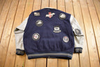 Vintage Y2K Avirex Reversible Leather Varsity Jacket