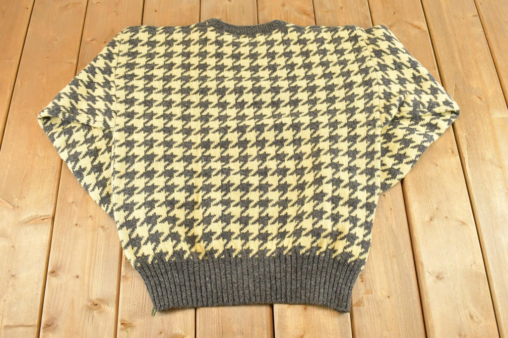 Vintage 1990s Crew Shetland Wool Knit Crewneck Sweater Mens M /