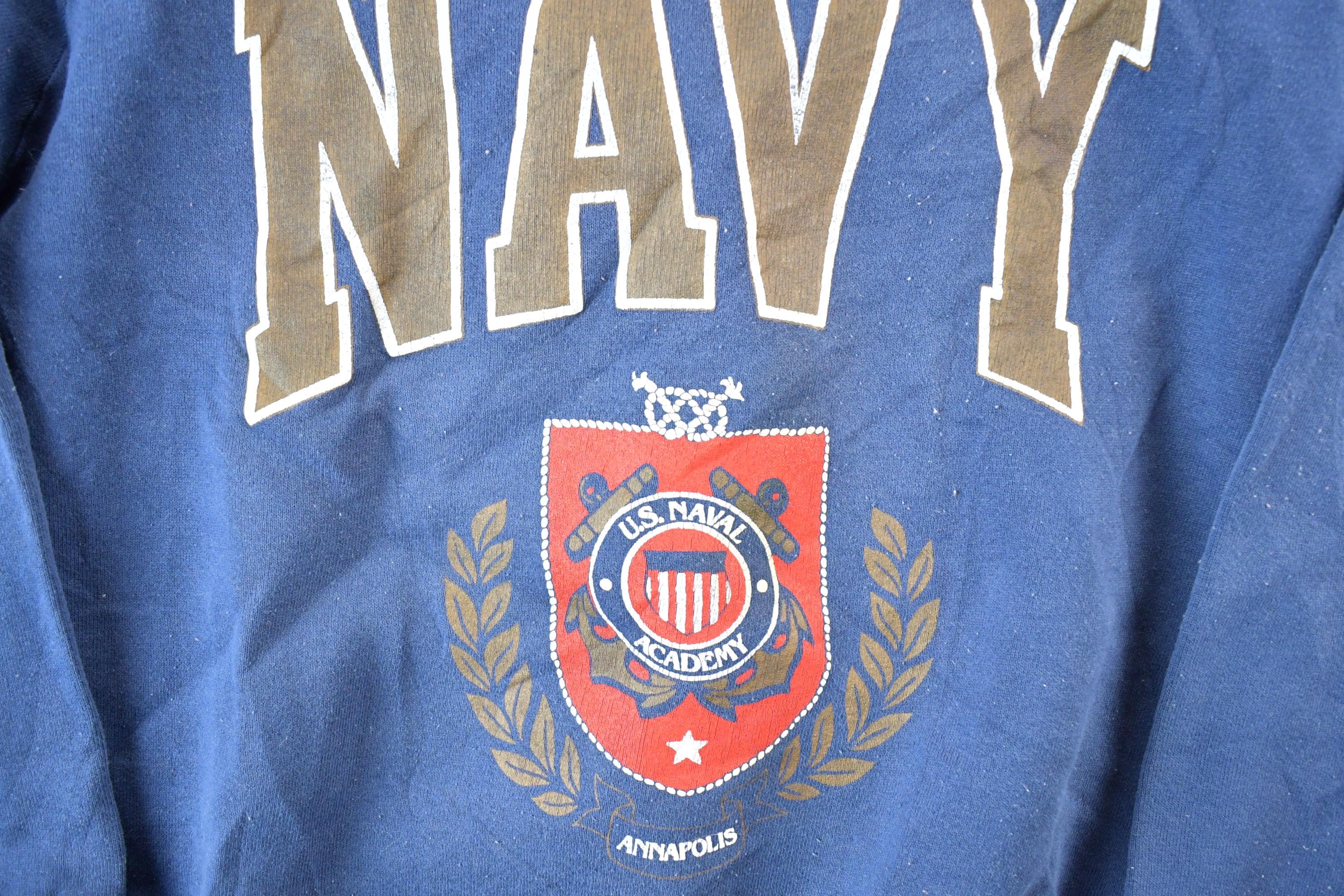 Vintage 1990s Navy Crewneck Sweater Mens M